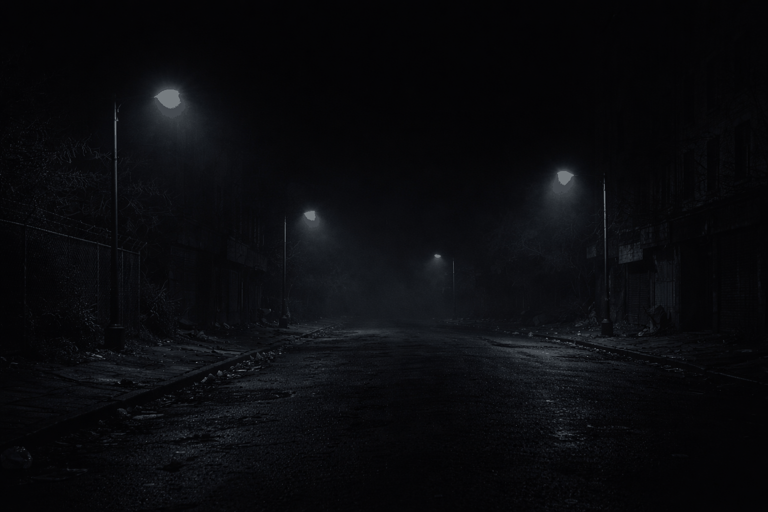 Dark cinematic city background